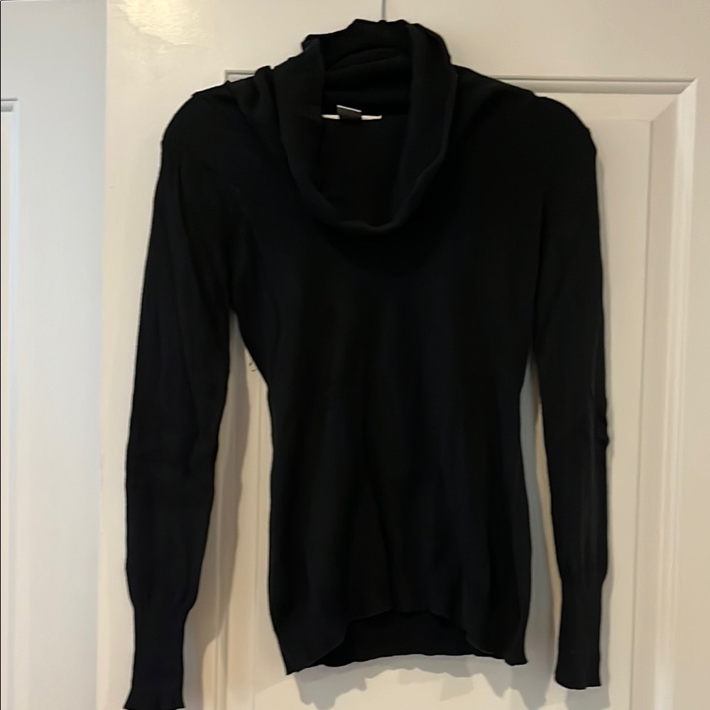 Black Cowl Neck Sweater